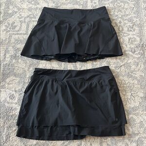 2 x Black Athleta Skorts